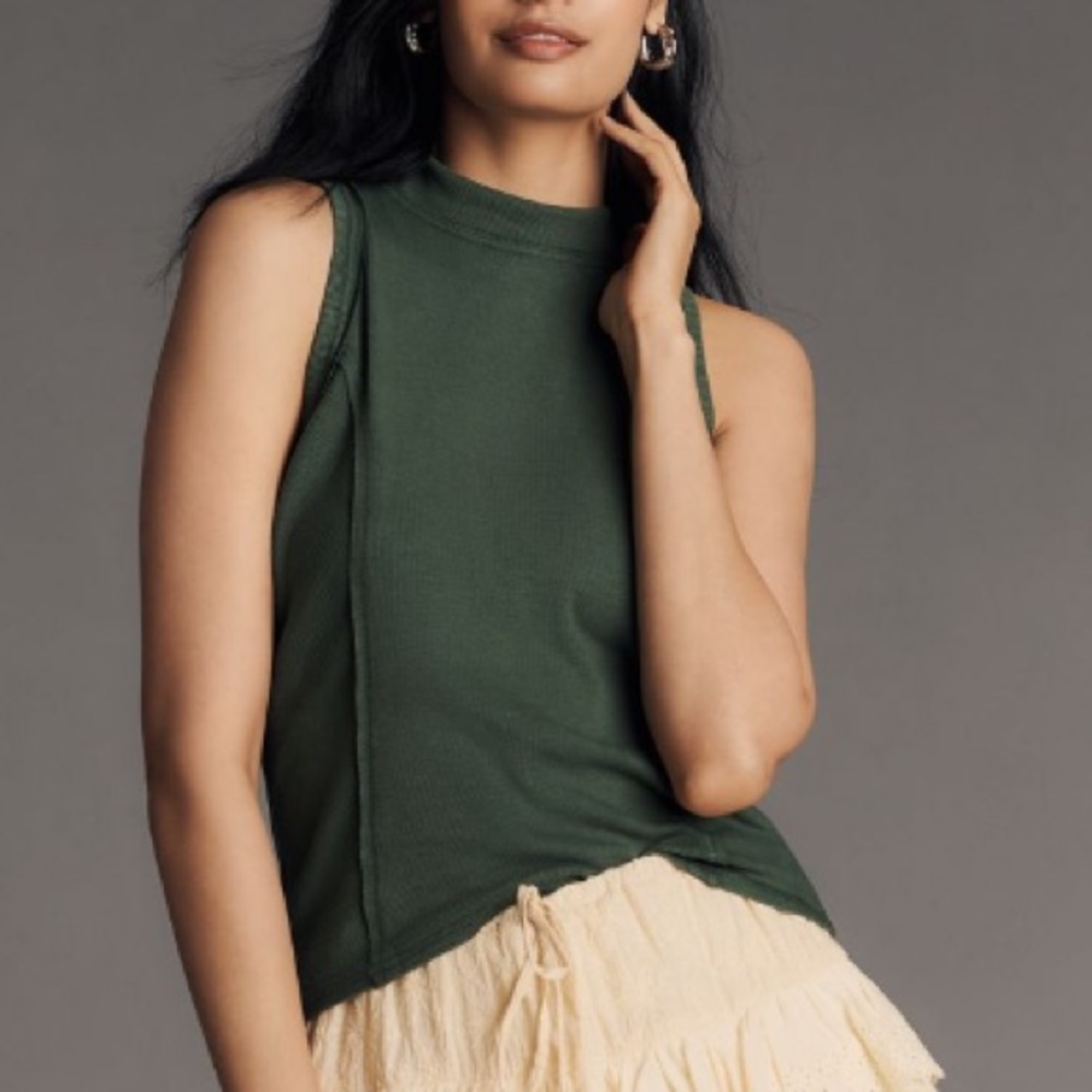 ANTHROPOLOGIE➕NWT PILCRO Mock-neck Turtleneck Tank Top